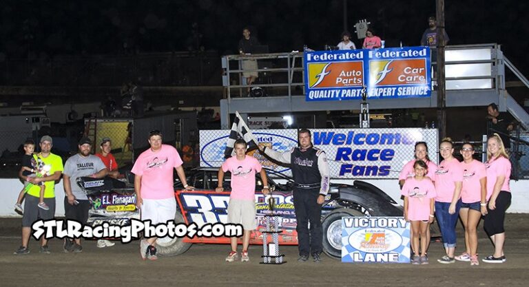 August 1st, 2015: Tim Manville, Dean Hoffman, Trey Harris, Troy Medley & Eldon Hemken take wins at Federated Auto Parts Raceway at I-55