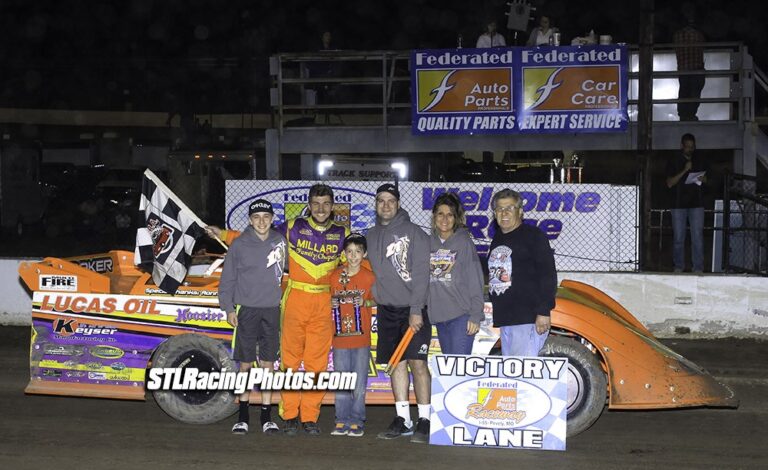 Gordy Gundaker, Dean Hoffman, Jeff LeBaube, Chris Soutiea, Joe Laws, Klay Buckley & Terry Gallaher take wins at Federated Auto Parts Raceway at I-55