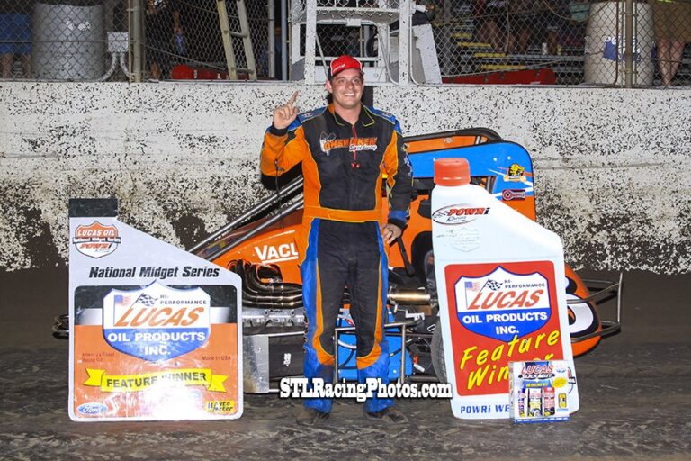 Brad Loyet takes POWRi Midget win at Federated Auto Parts Raceway at I-55!