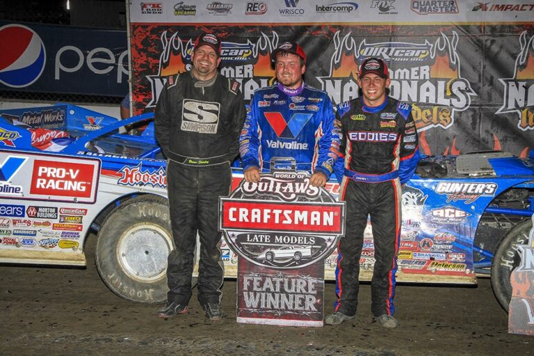 Brandon Sheppard scores Federated Auto Parts Raceway at I-55 UMP DIRTcar Summer Nationals vs World of Outlaw victory!