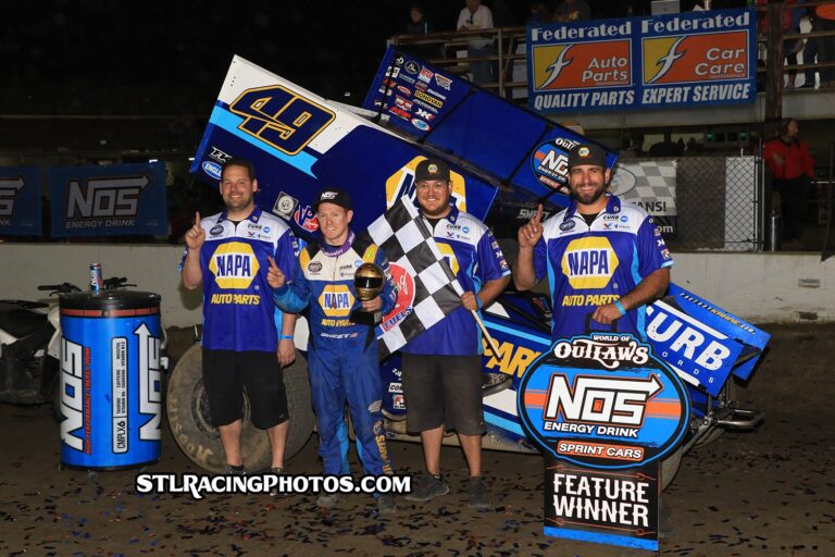 Brad Sweet Wins Fourth-Straight World of Outlaws Feature at I-55