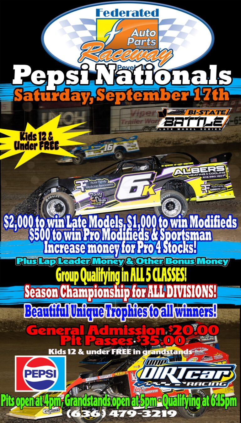 Pepsi Nationals this Saturday, September 17th!!!