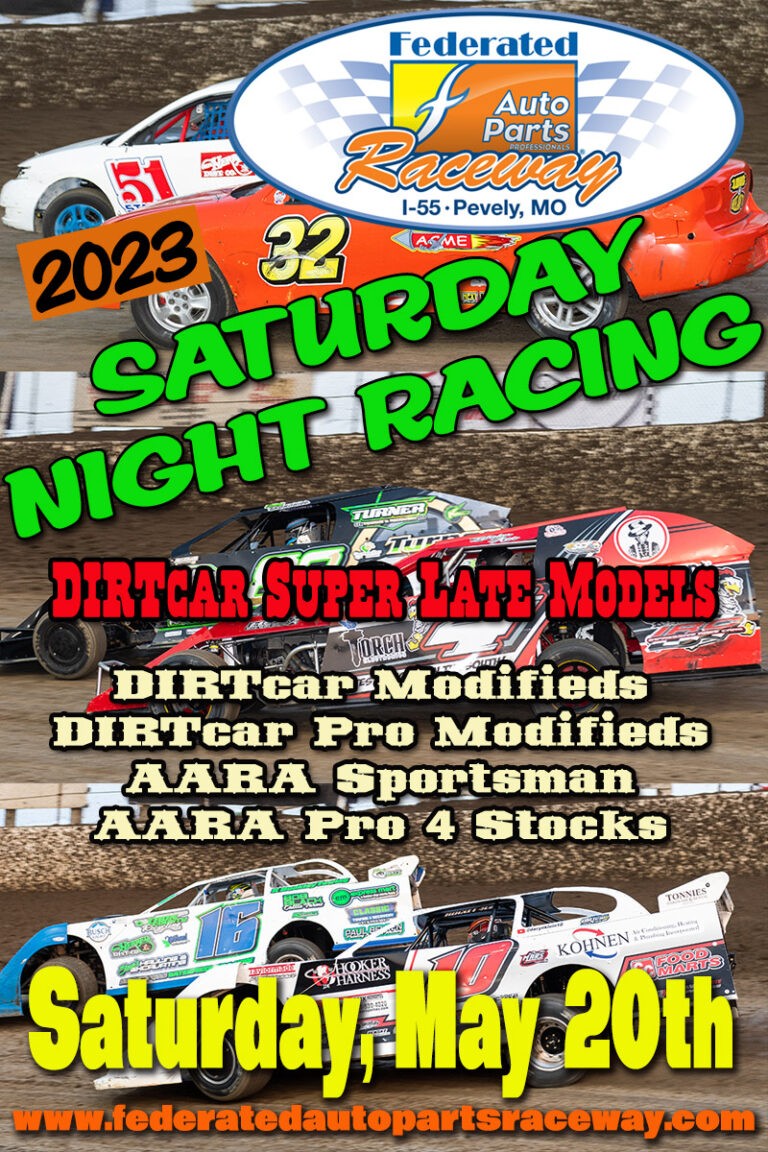 Info for May 20th’s Racing Action!