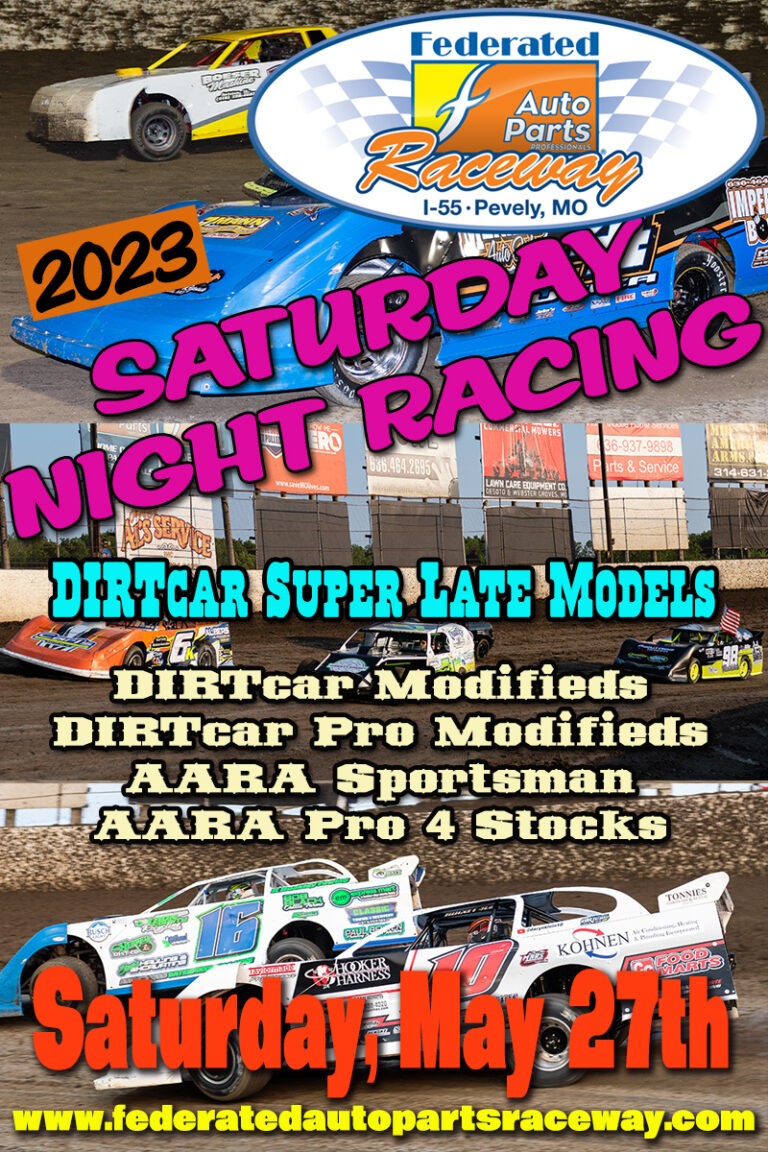 Info for May 27th’s racing action!