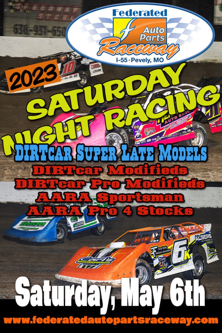 May 6th racing info!